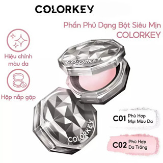 Phấn Phủ Dạng Bột COLORKEY Siêu Mịn Giúp Lớp Trang Điểm Tự Nhiên 8g