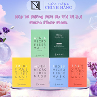 Hộp 10 Miếng Mặt Nạ Vải Vi Sợi Be'Balance Hỗ Trợ Dưỡng Sáng & Làm Đẹp Da Micro Fiber Mask 3in1