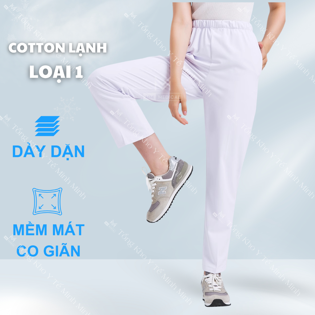 Quần trắng Blouse, blu, dáng đứng nam, nữ dành cho bác sĩ, điều dưỡng, y tá, dược sĩ