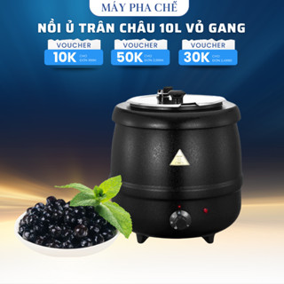 Nồi ủ trân châu 10L vỏ gang, nồi điện đa năng giữ trân châu luôn mềm dẻo thơm ngon - BH 12 Tháng Chính Hãng