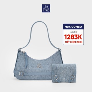 Combo Túi Xách Nữ Jean Đai Ngang Dreamy và Ví Fancy HAPAS