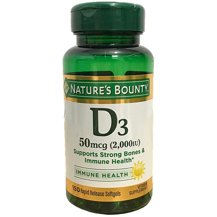 Viên uống Vitamin D3 5000 IU / 2000 IU Nature's Bounty