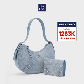 Combo Túi Xách Nữ Đeo Vai Jean Cozy và Ví Fancy HAPAS