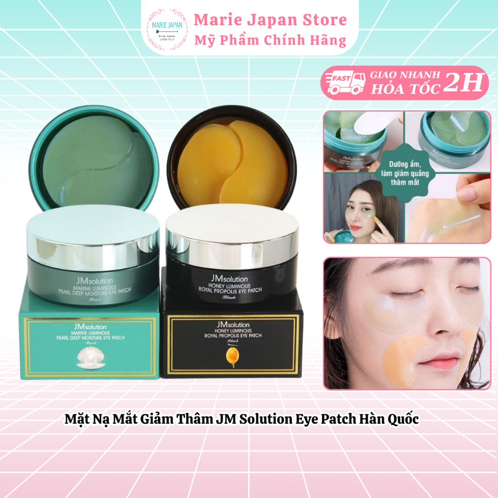 Mặt Nạ Mắt Giảm Thâm JM Solution Eye Patch Hàn Quốc - Marie Japan