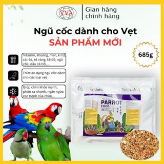   NGŨ CỐC CHO VẸT  Thức ăn cho Vẹt Vương Việt Anh - Gói 685g 