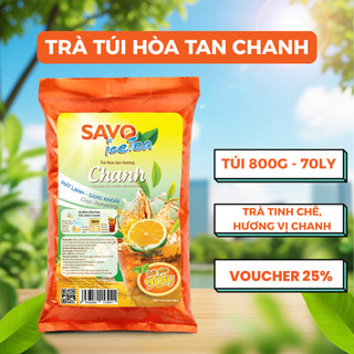Combo Trà Hoà Tan Savo Vị Chanh ( Túi 800G)