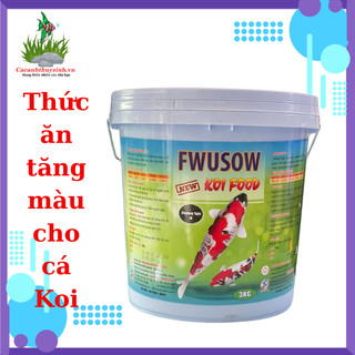 FWUSOW KOI FOOD 3KG- Thức Ăn Tăng Màu Cho Cá Koi