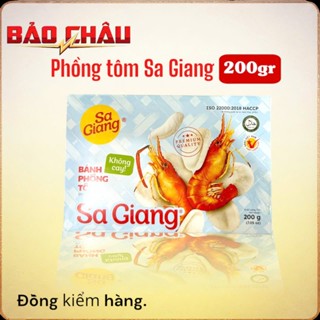 combo 5 hộp Bánh phồng tôm Sa Giang không cay hộp 200gr