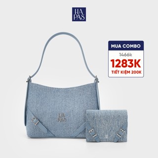  Combo Túi Xách Nữ Jean Dáng Vuông Easy và Ví Fancy HAPAS 