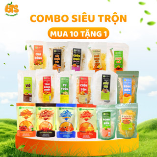 Combo SIÊU TRỘN - 10 gói bánh tráng trộn Tân Nhiên, trộn Nhất Vị tặng 1 gói