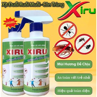 Chai Xịt Đuổi Muỗi, Ruồi, Nhặng, Côn Trùng XIRU Chính Hãng 500ml - Nguyên Liệu Thảo Mộc, Hiệu Quả Thân Thiện Người Dùng