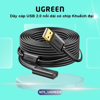 Dây USB 2.0 nối dài Ugreen UGREEN US121 có chip Active,male-female