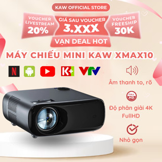 Máy Chiếu 4K Androi KAW XMAX10 Cao Câp Chính Hãng,Chiếu Siêu Nét,Xem Phim Giải Trí,Dạy Học,Văn Phòng