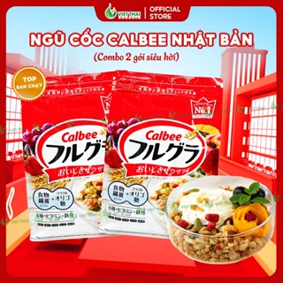 [Combo Siêu Hời] Ngũ cốc Calbee Ăn Healthy Eatclean Nhật Bản Mix Sữa Chua Granola 700G Việt Thái
