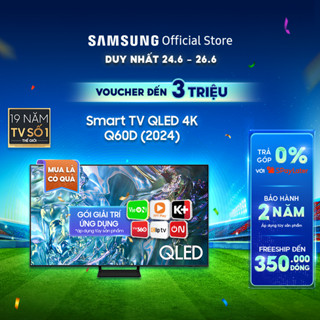 [Shopee - Lắp đặt 0Đ HN HCM] - Smart Tivi Samsung QLED Q60DAKXXV - Miễn phí lắp đặt