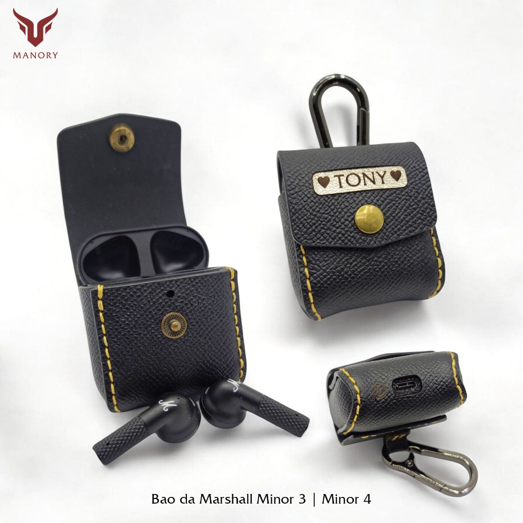 Bao da Marshall Minor 3 - Minor 4 [Da bò - handmade] Manory Leather