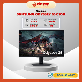 Màn hình Samsung Odyssey G5 G50D 180Hz 27 inch 2K QHD IPS Gaming - BH 24th chính hãng