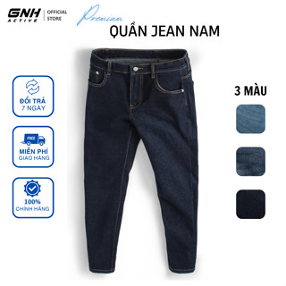 Quần Bò Nam GNH Co Giãn, Form Ôm Vừa, Dáng Basic, Chất Denim Đẹp | Quần Jean Nam Cao Cấp 25056