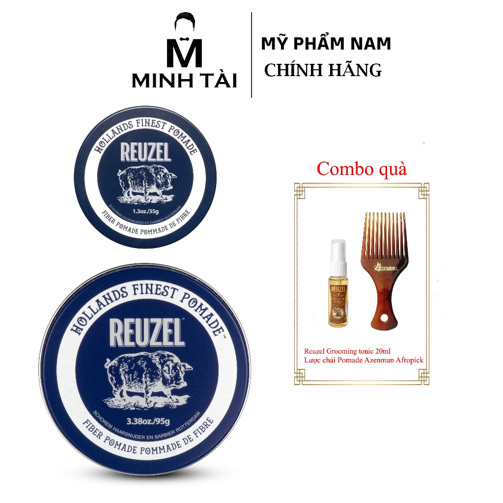 [ Full Size ] Sáp Vuốt Tóc Nam REUZEL Fiber Pomade