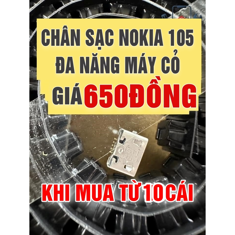 Set 10 chân sạc nokia 105