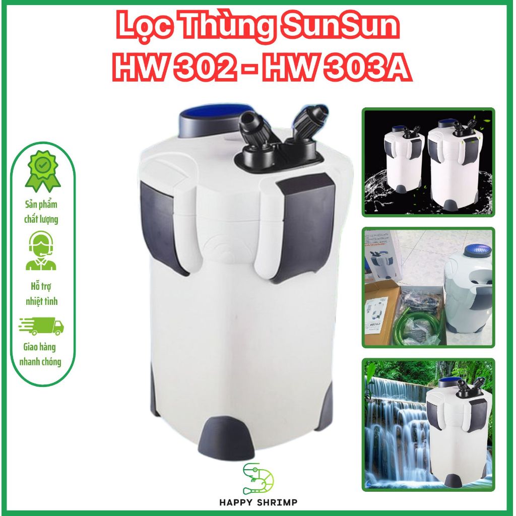 Lọc Thùng Chính Hãng SunSun HW 302 HW 303A | Lọc Thùng Dùng Bể Thủy Sinh | Lọc Thùng SunSun
