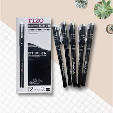 Bút Bi Nước TIZO 0.5mm Viết Trơn, Nét Đẹp, Mực Ra Đều ( Hộp 12 Cái)