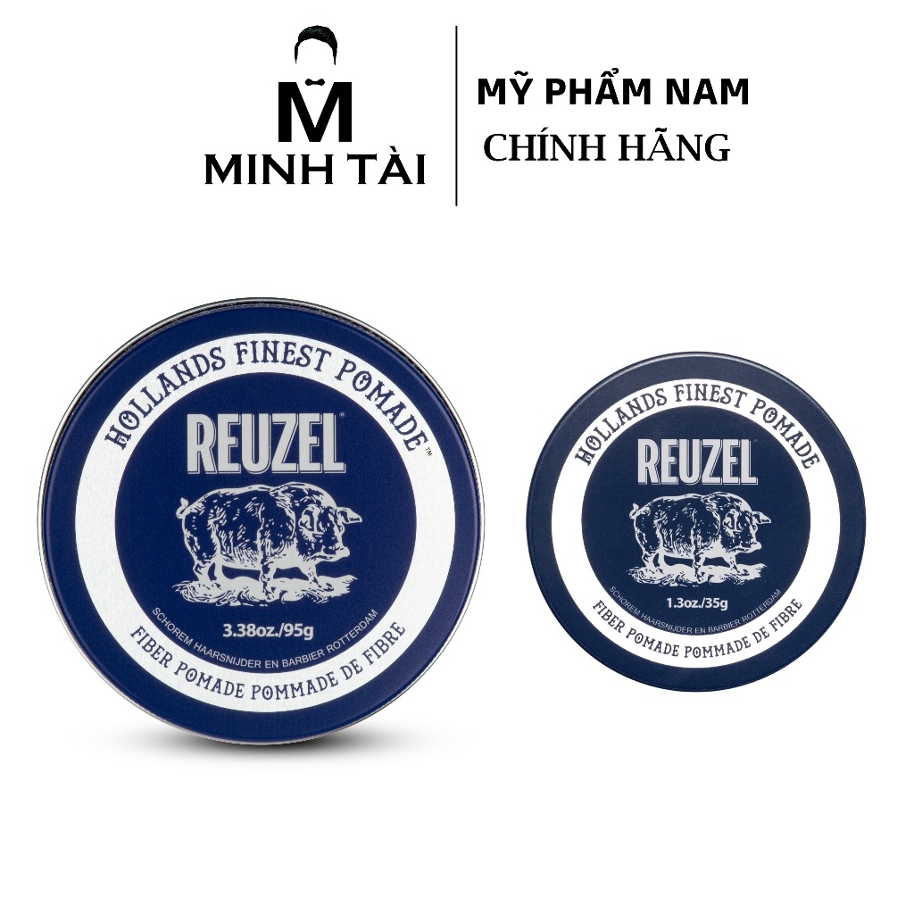 Sáp Vuốt Tóc Nam REUZEL Fiber Pomade - Hàng Chính Hãng