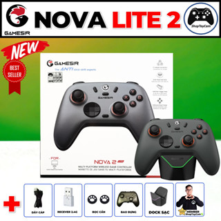Tay Cầm Gamesir NOVA 2 LITE Chính Hãng Hall Effect, 1000Hz, Chơi Game FCO, PC, Mobile, SWITCH