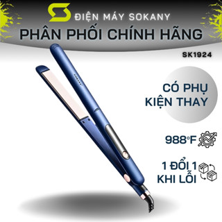  Máy duỗi tóc ion âm SOKANY làm nóng nhanh tạo kiểu dễ dàng giúp bảo vệ không gây hư tổn cho tóc - SK1924 
