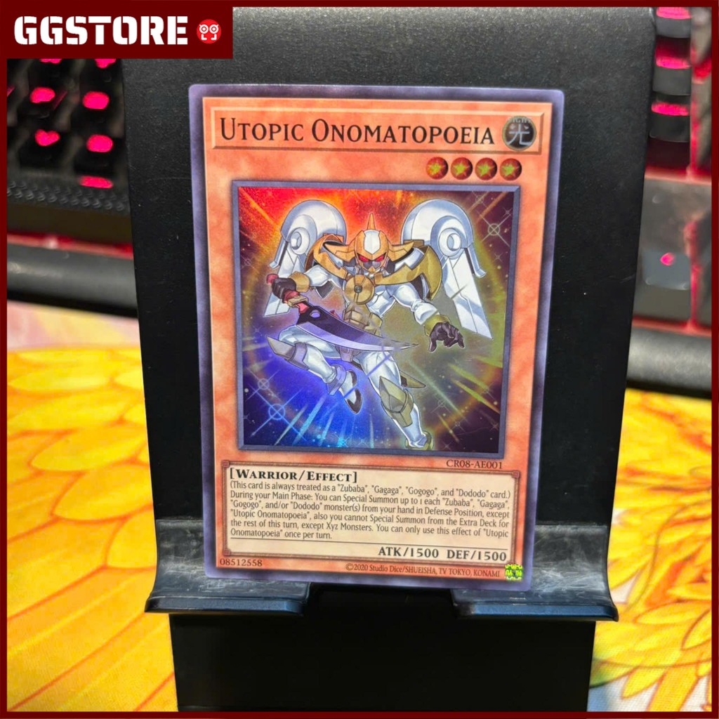 [ Bài Yugioh Chính Hãng ] CR08-AE001 Utopic Onomatopoeia - Super Rare