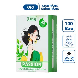 Bao cao su gia đình, khách sạn HA JUNCAI Passion hộp 100 cái siêu mỏng nhiều gel