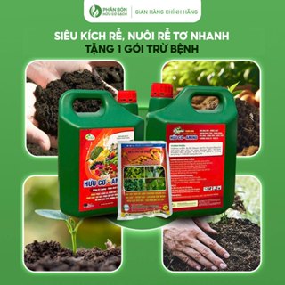 Phân Bón Hữu Cơ AMINO Can 5000ml – Dùng Quanh Năm – Kích Rễ, Dưỡng Hoa, Giữ Trái, Cải Tạo Đất – 4 Mùa Khỏe Cây