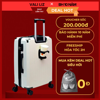 Vali kéo du lịch Cao Cấp Bọc Góc Inox Có khay được nước , Nhựa siêu bền Chống Va Đập - BH 05 năm - D015
