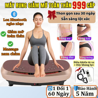 Máy Massage Rung Lắc K8 - 999 Cấp Rung, Giảm Béo, Hỗ Trợ Giảm Mỡ, Kết Nối Bluetooth Nghe Nhạc