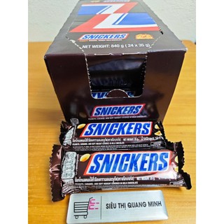 Combo 6 - 24 Thanh Snickers Socola Nhân Bơ Đậu Phộng 35g/ Thanh