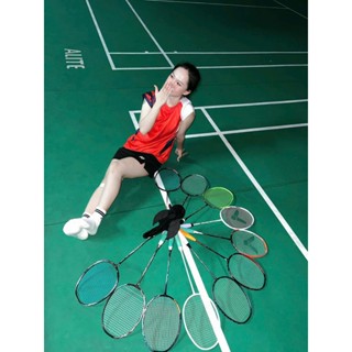 Vợt cầu lông Yonex chính hãng carbon siêu nhẹ căng sẵn 8–10kg tặng cuốn cán + bao đựng tiện lợi