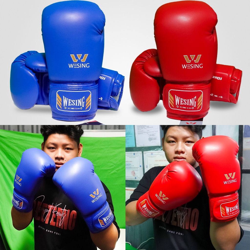 Găng Thi Đấu Wesing - Găng Wesing Cao Cấp Tiêu Chuẩn Thi Đấu Boxing, KickBoxing, Muay Thái, Võ Cổ Tr