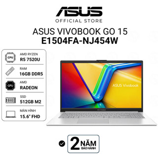 Laptop Asus Vivobook Go 15 E1504FA-NJ454W Ryzen 5 7520U | 16GB | 512GB | 15.6" FHD  AMD Radeon Win11