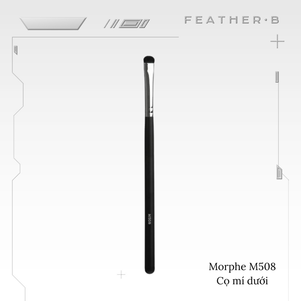 Cọ mí mắt dưới Feather B Morphe M508
