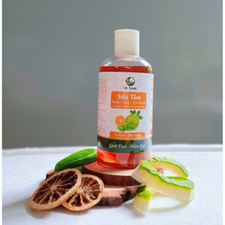 Sữa tắm thảo dược thiên nhiên CAM BƯỞI TRÀ XANH  giúp sạch da sạch mụn lưng giúp trắng da hiệu quả