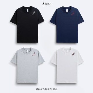 Áo Phông Tay Ngắn Cổ Tròn ATINO thoáng mát Form Regular L.4.2845