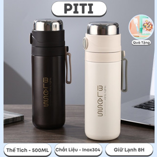 Bình nước giữ nhiệt PITI bình giữ nhiệt 500ml phong cách thời trang tặng kèm hộp