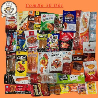 COMBO Đồ ăn vặt CAY SIÊU HOT đồ 1k TIỆM CỔNG TRƯỜNG 20-50 GÓI