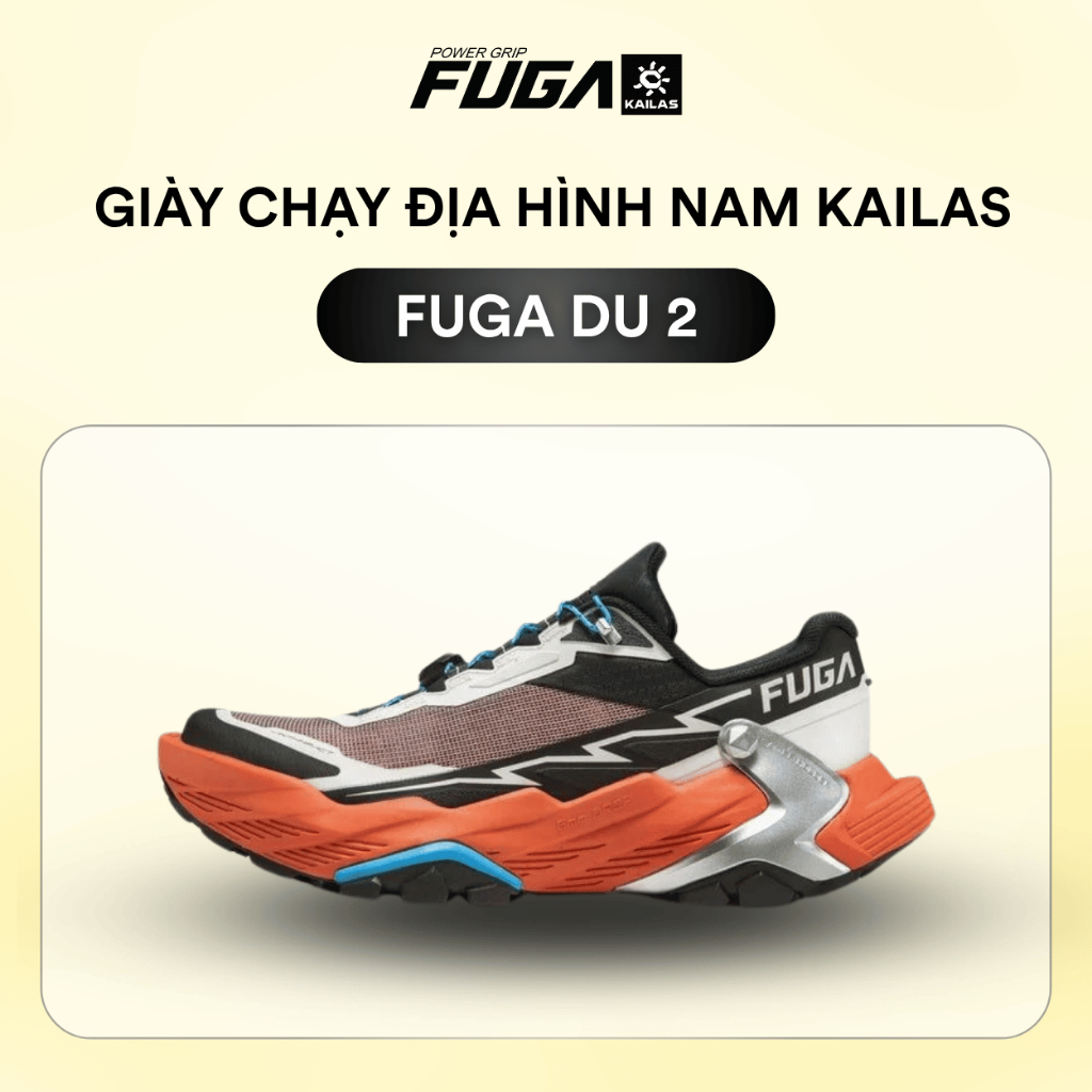 Giày Chạy Địa Hình Nam Kailas Fuga DU 2 Thiết Kế Hiện Đại Khả Năng Bám Vượt Trội Độ Êm Tối Ưu