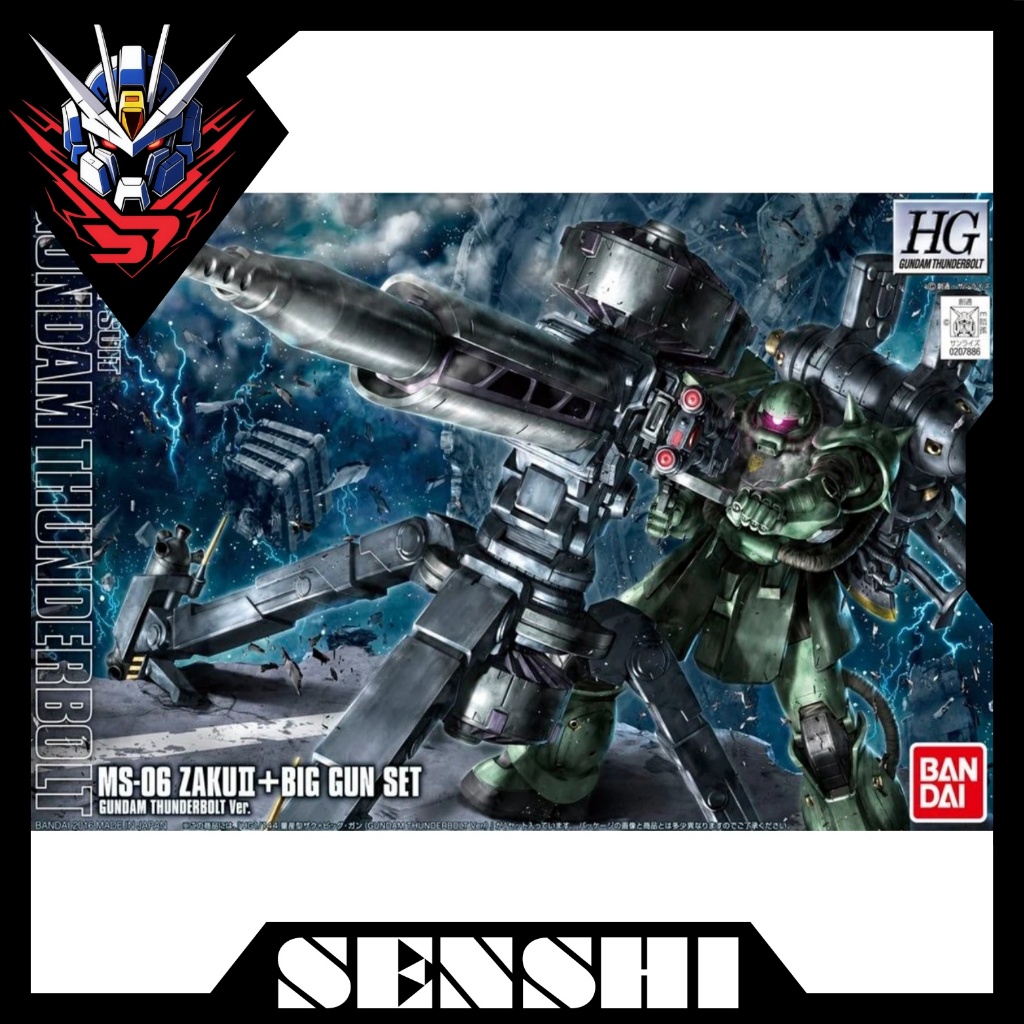 Mô hình lắp ráp HG Zaku II 2 + Big Gun Set