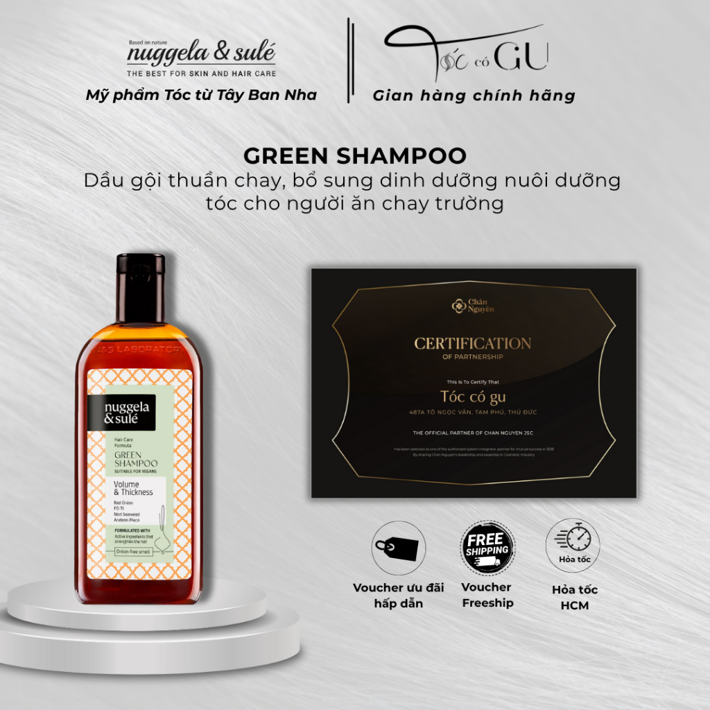 Dầu gội Thuần chay Green Shampoo Nuggela & Sulé 250ml -  Shop Tóc có Gu