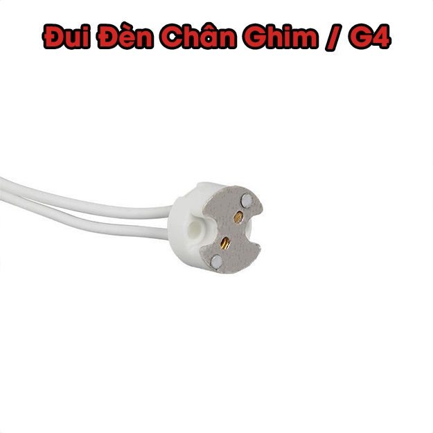 Đui đèn chân cắm 12v—220v ( combo 10 đui)