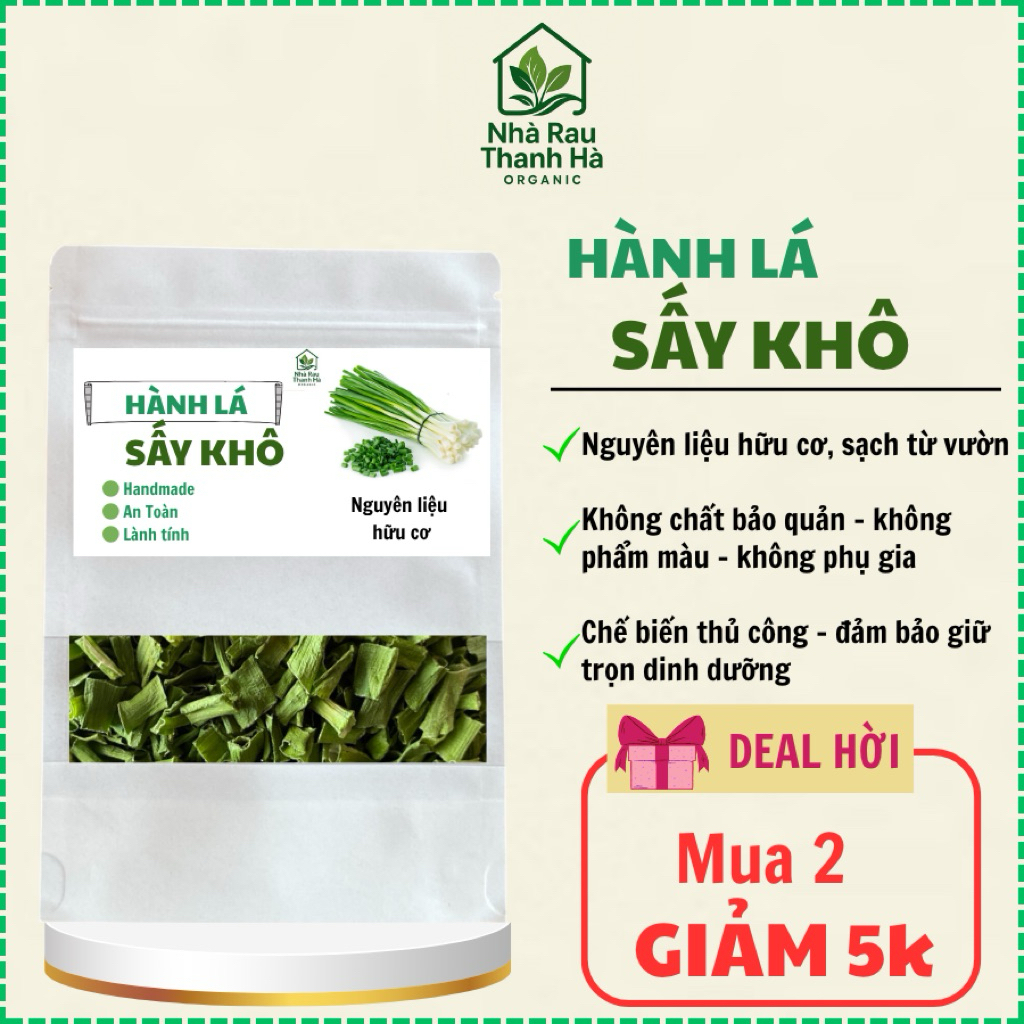 Hành lá sấy lạnh / hành lá cắt khúc sấy khô