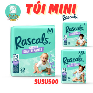 [HCM-túi mini] Tã/bỉm dán/quần Rascal + Friends size M20/L18/XL16/XXL14 (Hàng chính hãng - susu500)