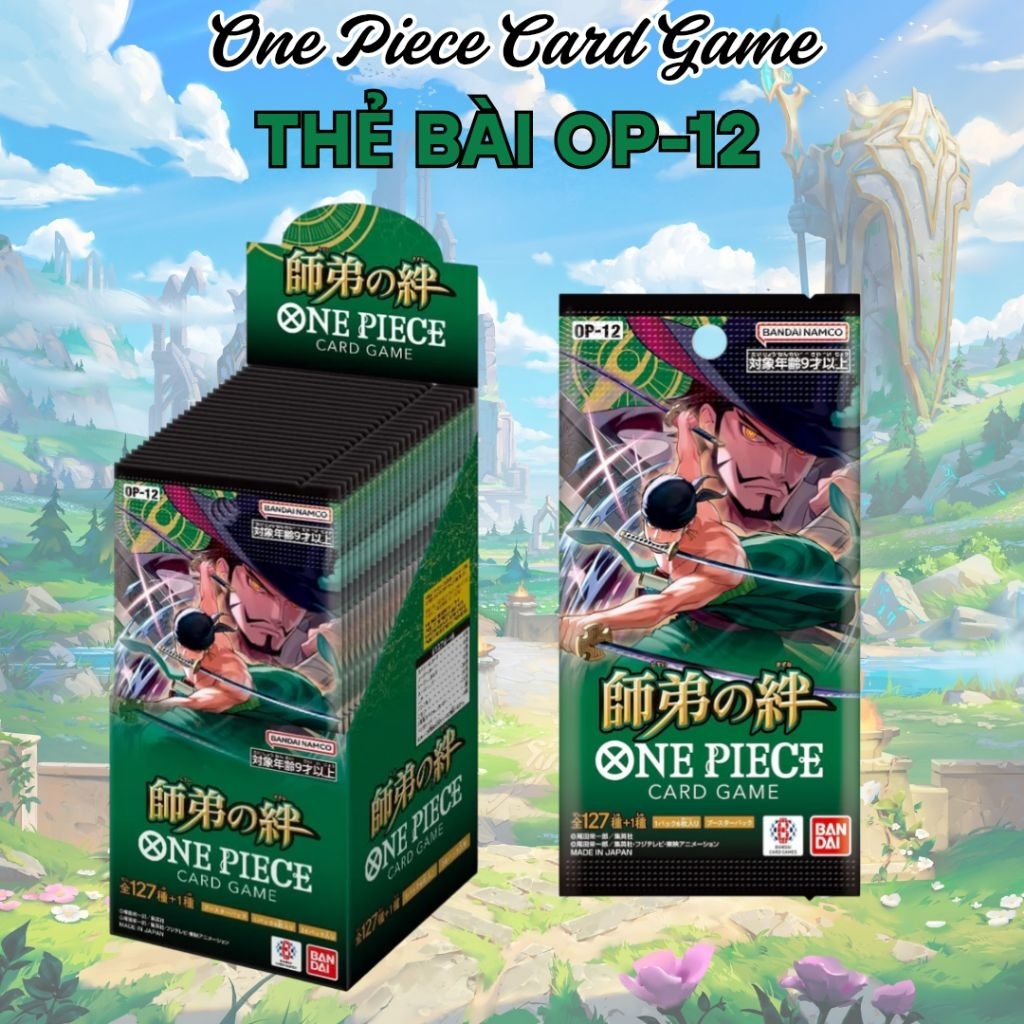 🃏 Bộ sưu tập thẻ bài One Piece Box 12 - OP12 [ Thẻ Rare , Leader , Event , Don.]